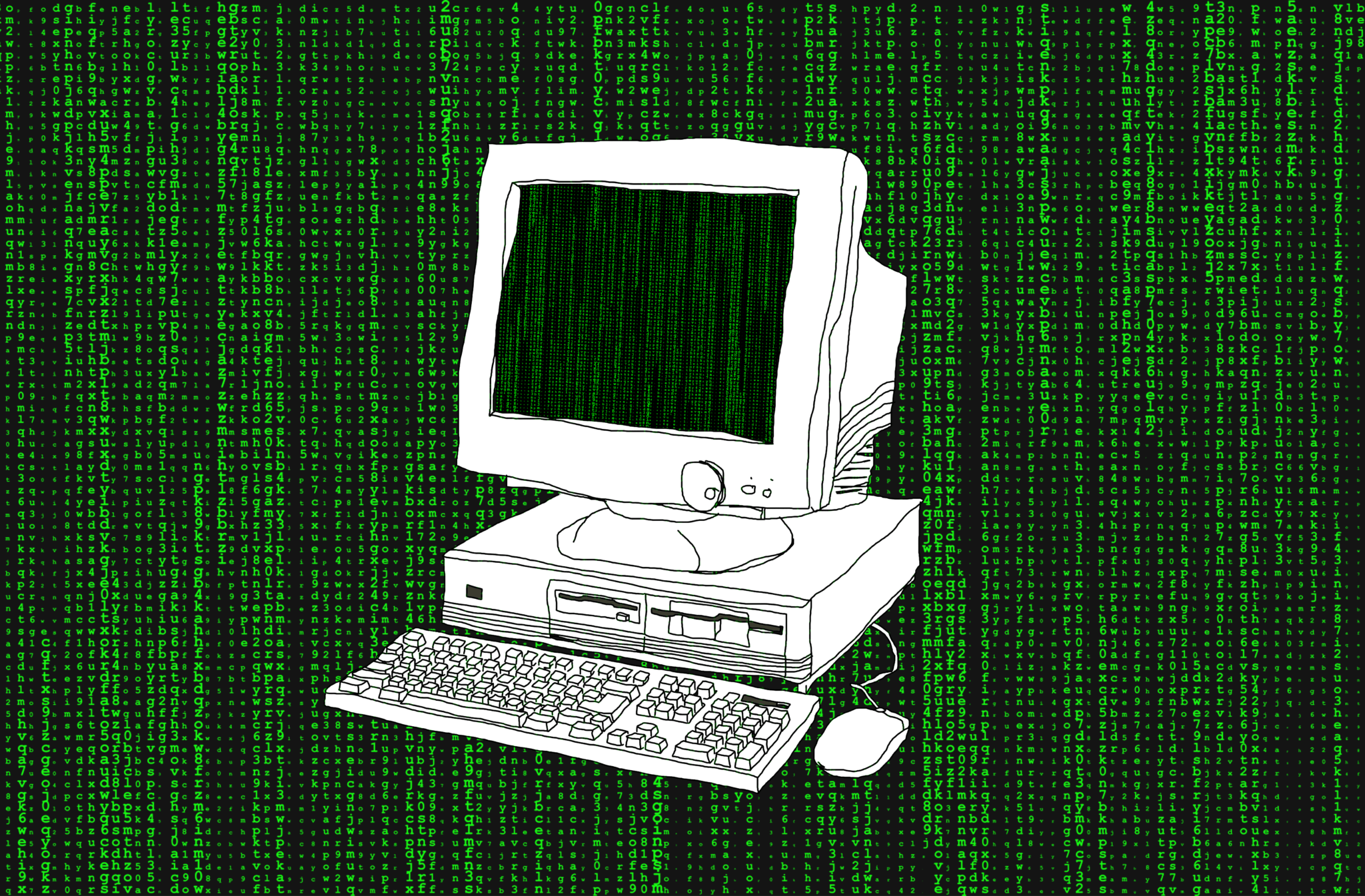 tietokone kuvitus matriisi